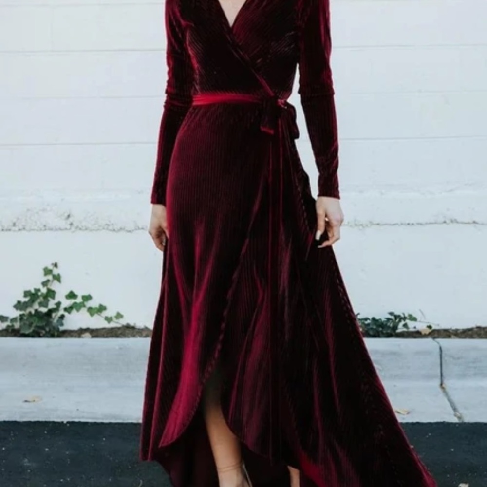 Baltic Born Jada Ribbed Velvet Dress